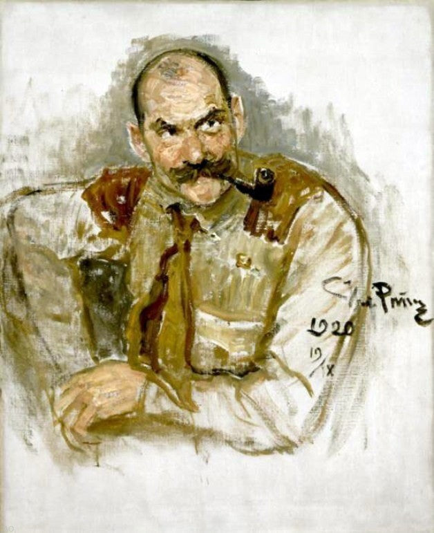 Ilia Efimovich Repin Portrait of A. Gallen-Kallela Gallery Wrapped Canvas Print
