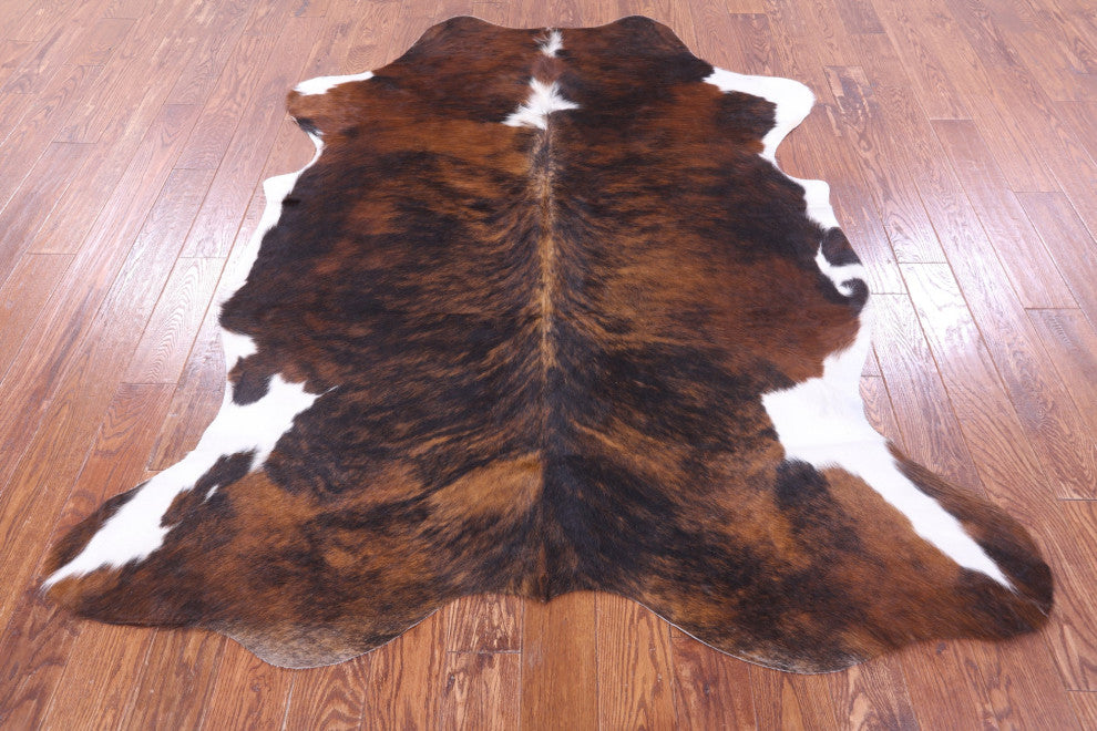 Brindle Natural Cowhide Rug 7' 1" X 6' 0" C2190