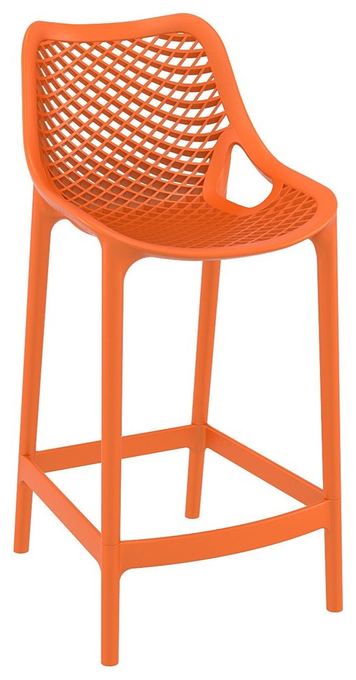 Compamia Air Counter Stools, Set of 2, Orange