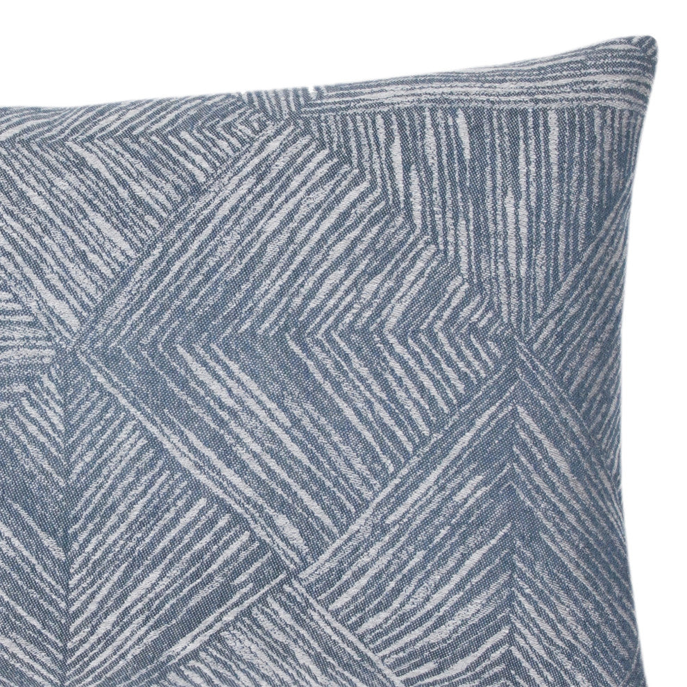 Reimagine Denim Lumbar Indoor/Outdoor Performance Pillow, 12"x20"