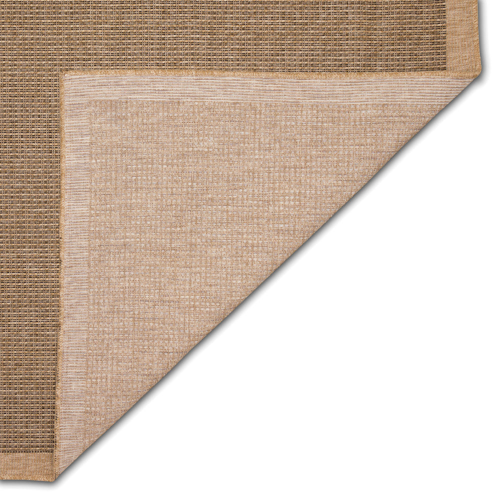 Sahara Texture Border Indoor/Outdoor Rug, Natural, 6'6"x9'3"