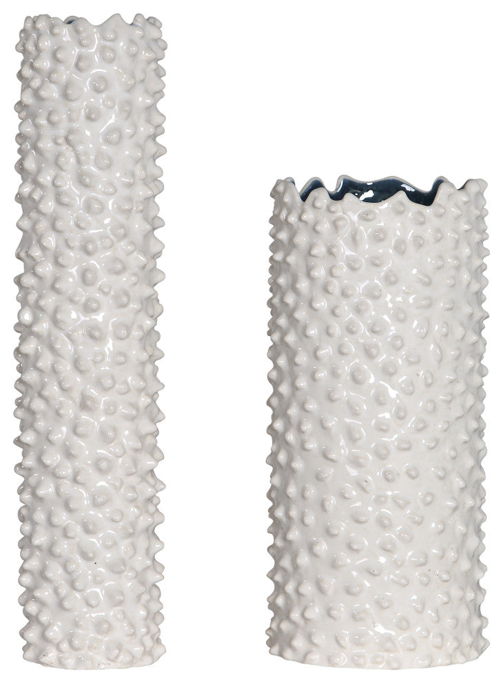 Uttermost Ciji White Vases, Set/2