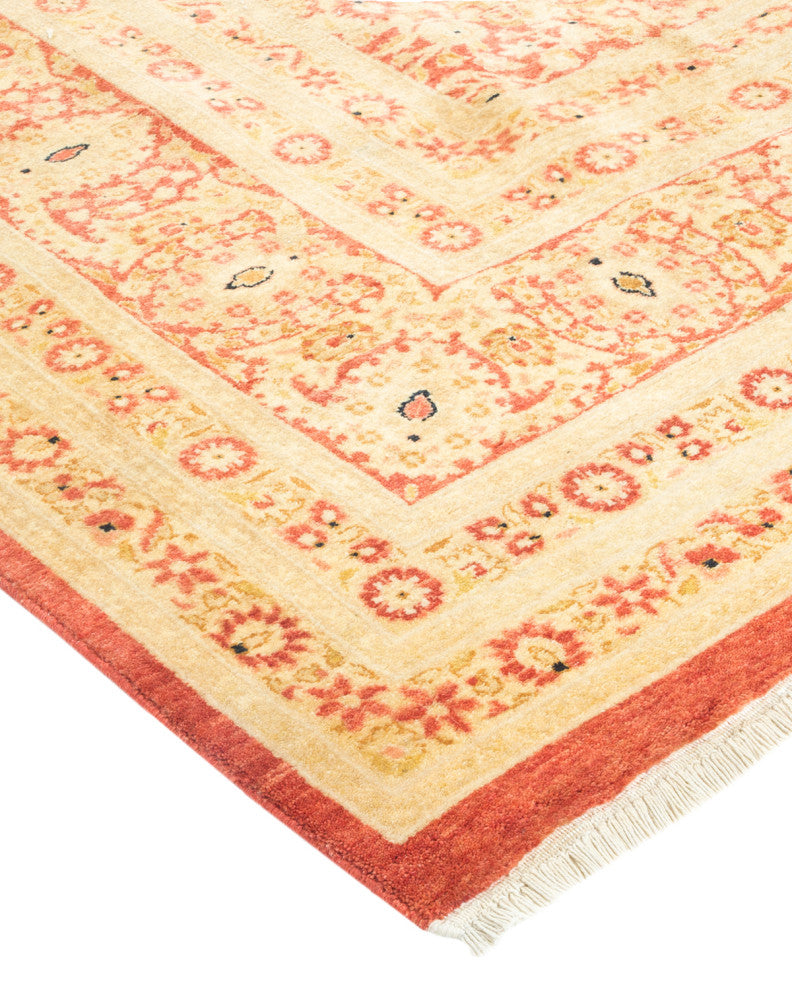Mogul, One-of-a-Kind Hand-Knotted Area Rug Orange, 6'3"x9'7"
