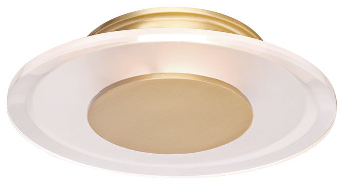 Guthrie, 1 Light, 9" LED Wall Sconce, Aged Brass Finish, White Glass