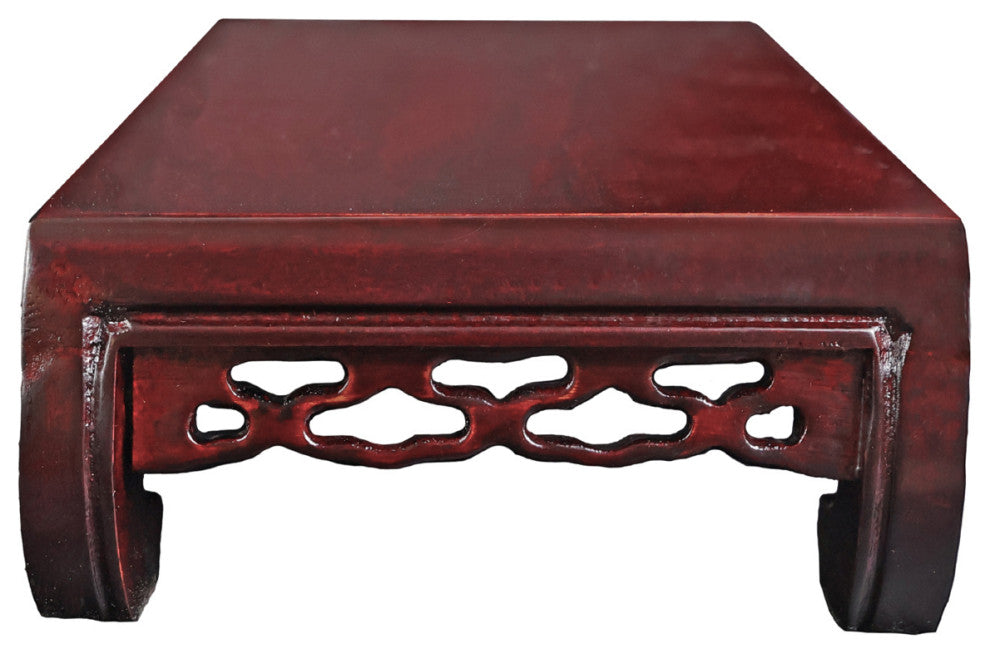Rectangular Oriental Stand for Porcelains (10" L x 5.5" W x 2.5" H)