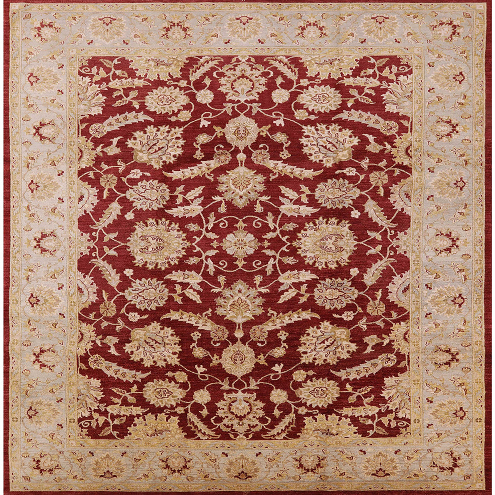 Ahgly Company Indoor Square Mid-Century Modern Area Rugs, 7' Square