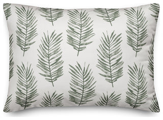 Green Fern Pattern 14x20 Indoor/Outdoor Pillow