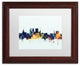 Michael Tompsett 'York England Skyline Blue' Matted Framed Art, 11x14