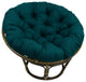 48" Solid Outdoor Polyester Papasan Cushion, Fits 46" Papasan Frame, Sea Blue