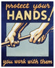 "Protect your hands" Digital Paper Print by Robert Muchley, 24"x30"