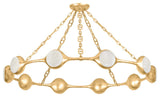 Corbett Lighting 465-52 Riviere 52"W LED Ring Chandelier - Vintage Gold Leaf