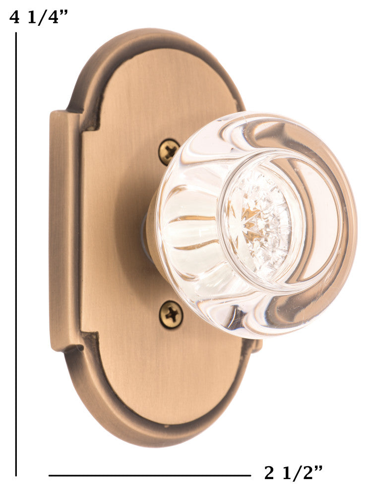 Palladian Plate Privacy Set - 2-3/8"