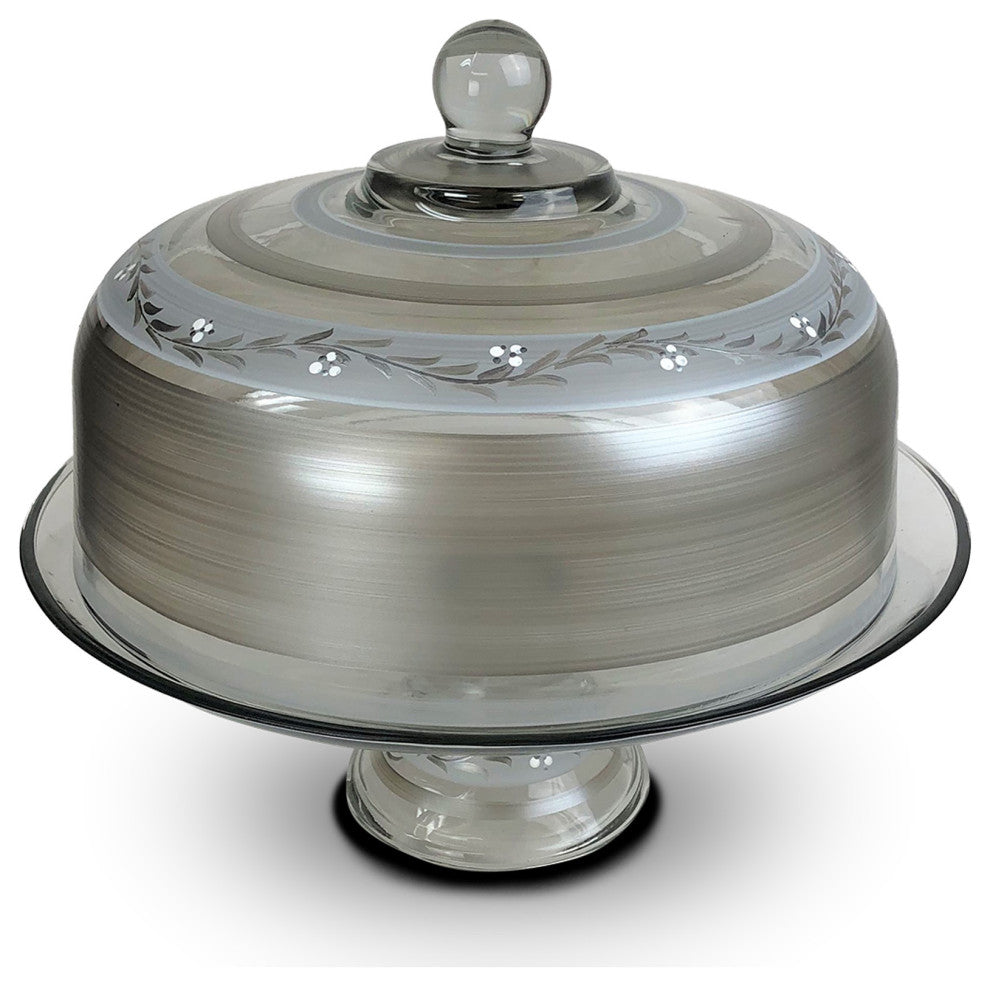 Pewter Vine Cake Dome