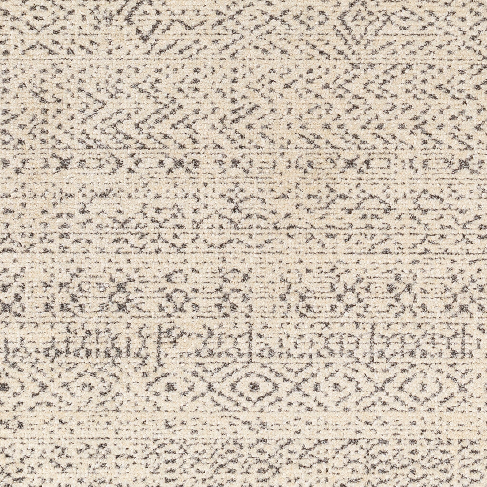 Surya La Boheme LHB-2302 Machine Woven Area Rug, Ivory, 5'3" x 7'