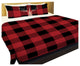 Buffalo Check Moose, Red Black Lightweight King Duvet Cover