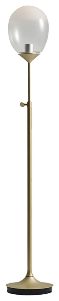 MIST LED Floor Lamp, Champagne Gold