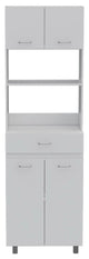 Microwave Cabinet Madison, Kitchen, White