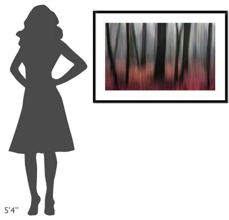 "Red Wood" Framed Digital Print by Gilbert Claes, 44x30"
