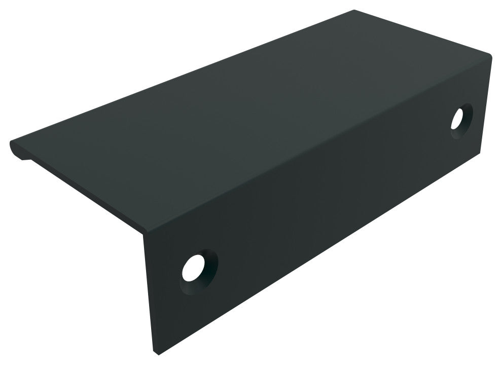 Amerock Edge Pull Collection Cabinet Edge Pull, Flat Black, 3" Center-to-Center