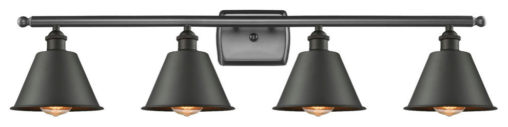 INNOVATIONS LIGHTING 516-4W-OB-M8-LED Smithfield 3 Light Bath Vanity Light