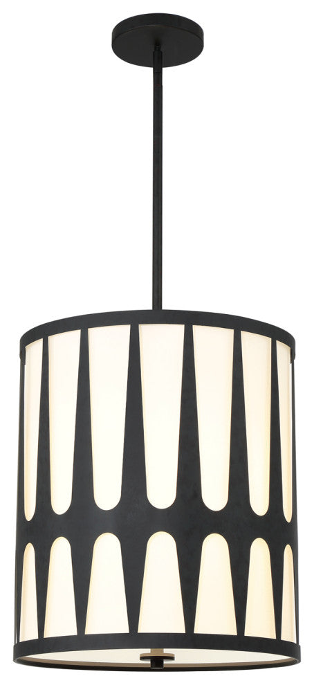 Royston 4 Light Black Pendant
