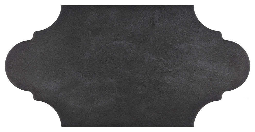 Alhama Provenzal Porcelain Floor and Wall Tile, Black
