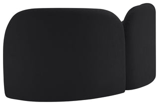 Daphne Upholstered Chair/Loveseat/Sofa, Black, Chenille Fabric, Loveseat