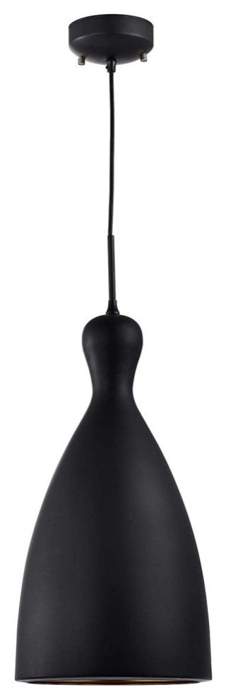 Modern Aluminum Pendant Lighting Matte Black Ceiling Hanging Light Fixture