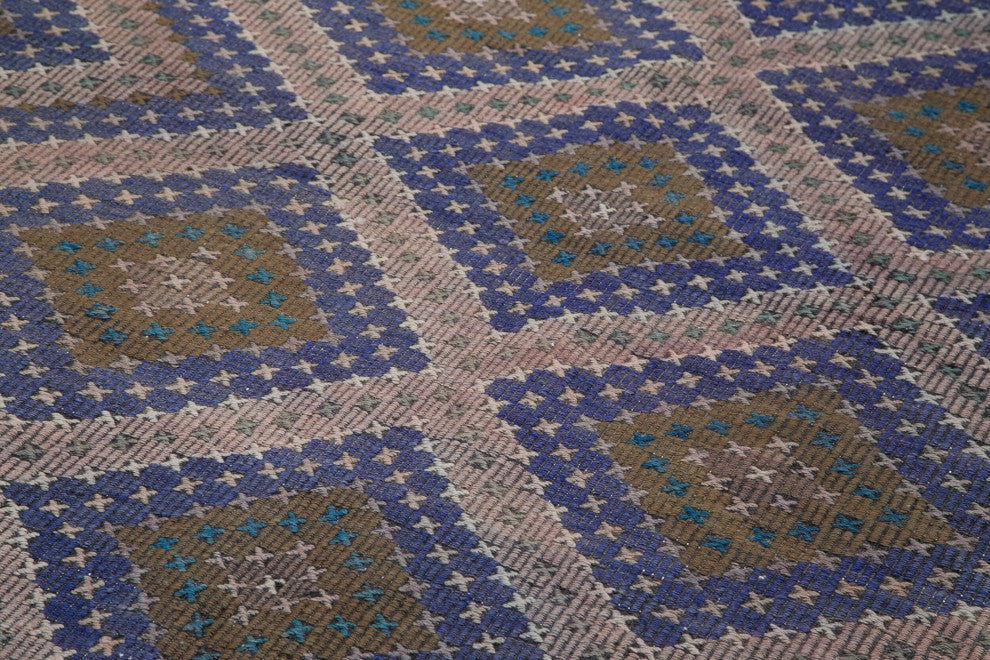 Rug N Carpet - Handwoven Anatolian 5' 10'' x 12' 1'' Vintage Wool Kilim Rug