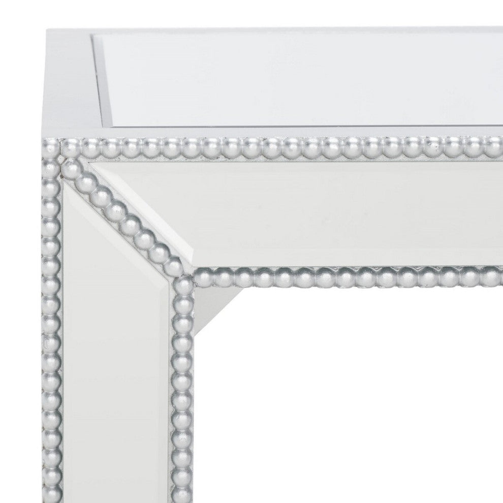Safavieh Laken Mirrored Accent Table, Silver/Mirror