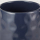Indigo Blue Matte Dimple Texture Ceramic Canister (Set of 2)