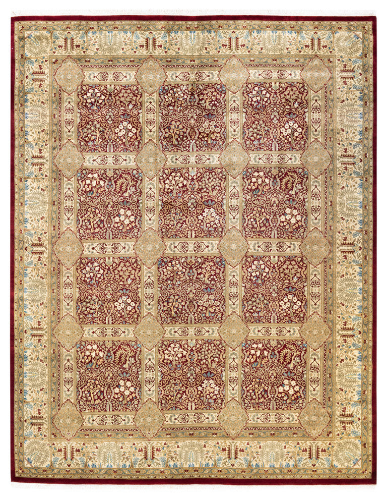 Udaipur, One-of-a-Kind Hand-Knotted Area Rug Red, 8'2"x10'5"