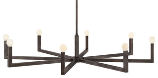 Hinkley Ezra Large Single Tier Chandelier, Black Oxide