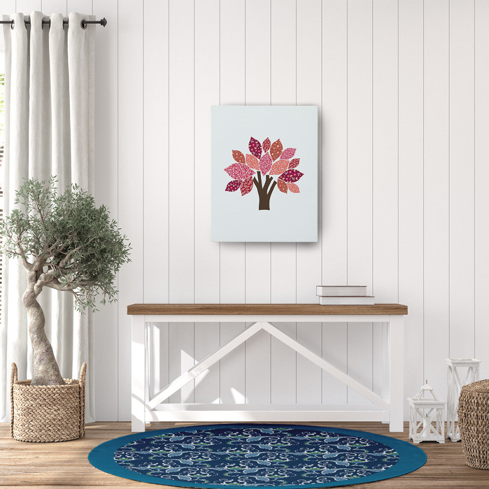 West Indies Rug, Unreal Teal, 5' Round