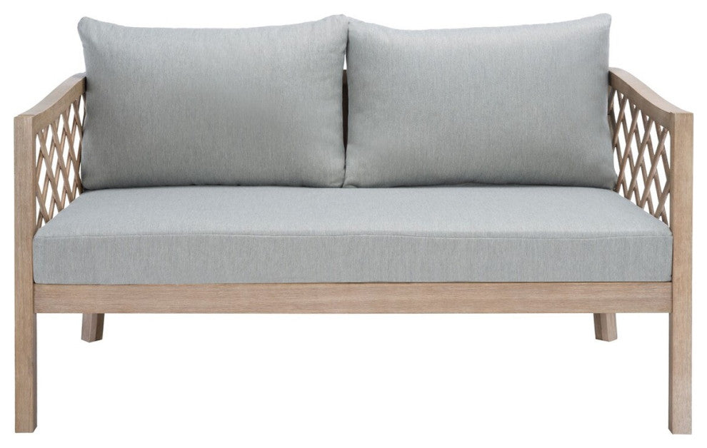 Safavieh Fiji Rope Patio Sofa Darrk Brown/Beige