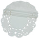Spring Egg 8" Round Doily White, Set of 4