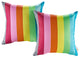 Rainbow Two Piece Outdoor Patio Pillow Set