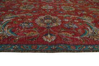 Fine Vintage Distressed Asuman Red Rug