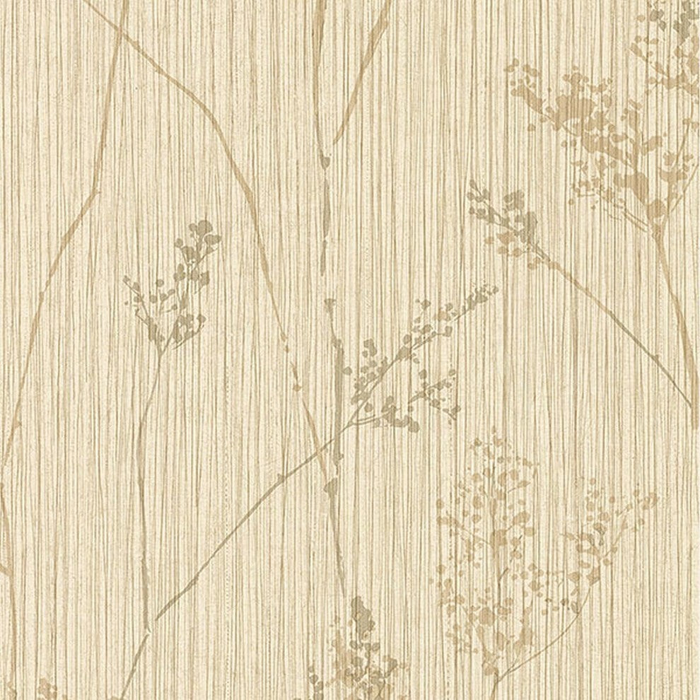 Texture Style 2, Modern Damask Faux Cream Wallpaper Roll