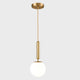 Kitchen Island Gold Globe Pendant Light