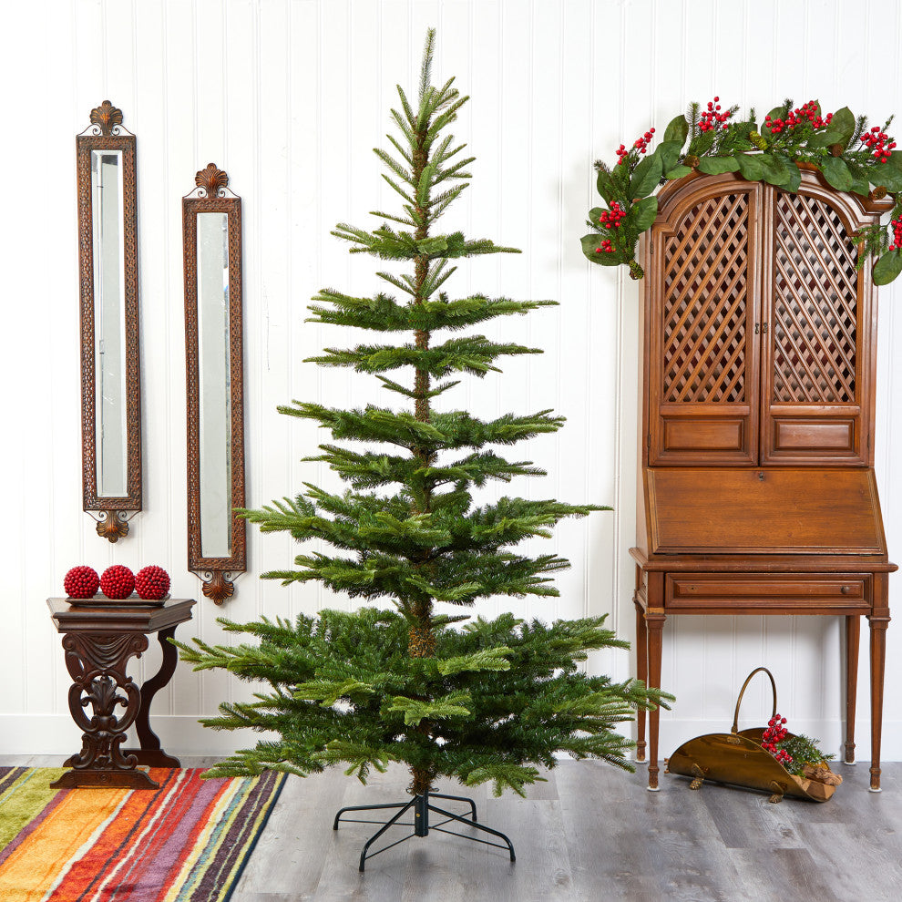 7.5' Layered Washington Spruce Faux Xmas Tree With and 1325 Bendable Branches