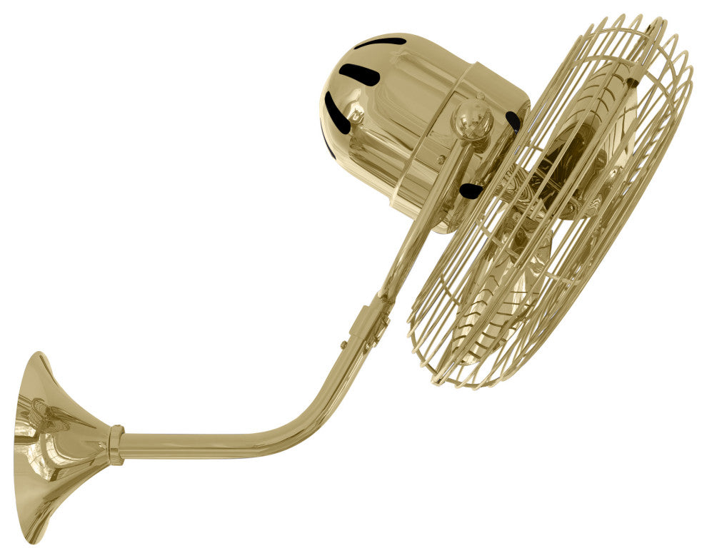 Michelle Parede Directional Wall Fan, Polished Brass