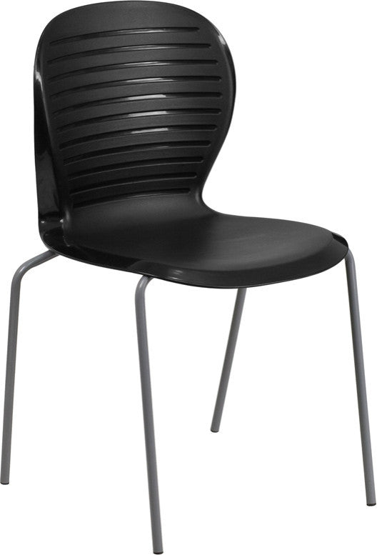 HERCULES Series 551 lb. Capacity Black Stack Chair