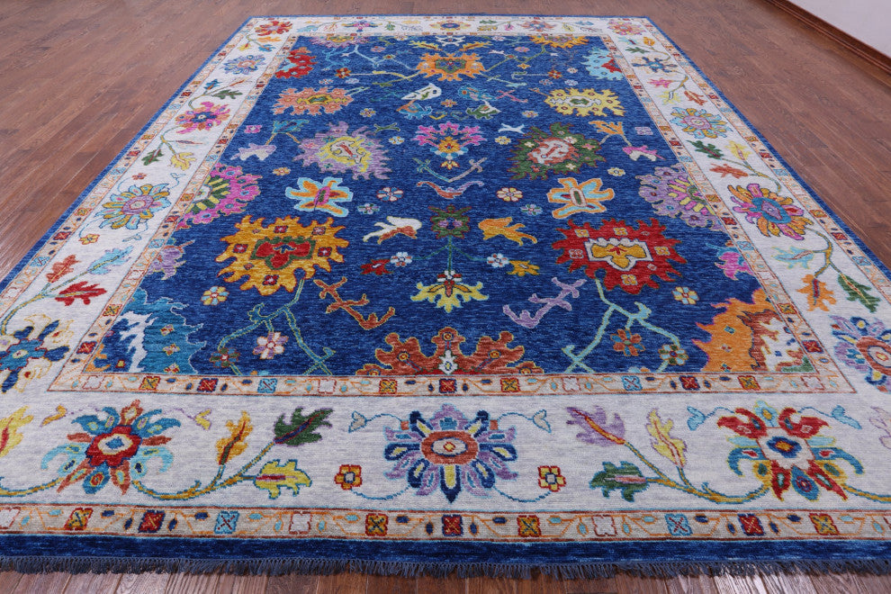 Turkish Oushak Hand Knotted Wool Rug 12' 4" X 14' 8" - Q14769
