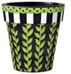 Leaf Vine Stripe 15" Art Planter