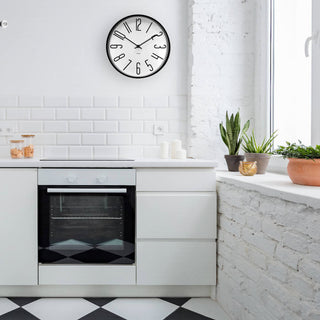 Black and White 12" Silent Wall Clock