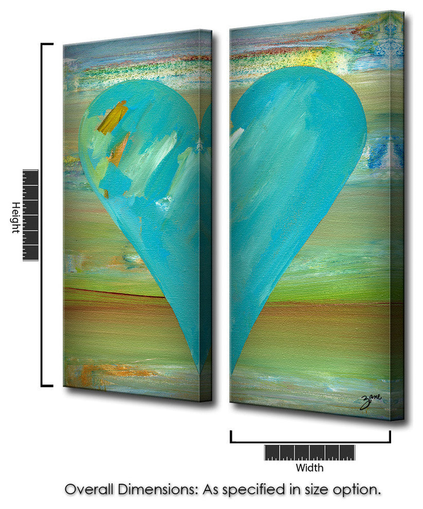 Heartwork "Jason" 2-Piece Canvas Art Set, 40"x16"