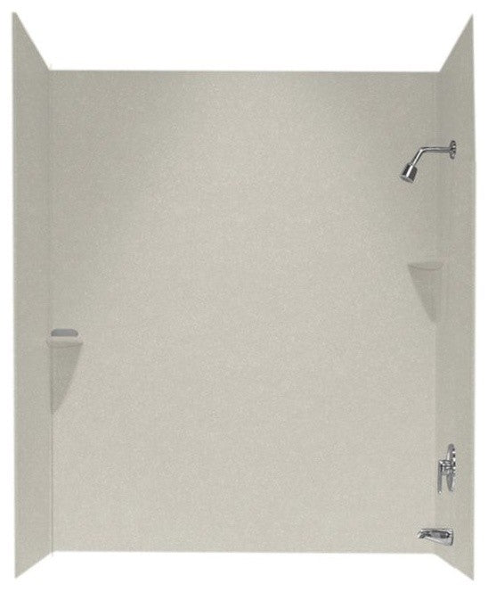 Swan 30x60x72 Solid Surface Bathtub Wall Kit, Glacier