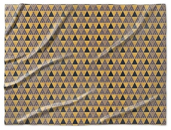 "Golden Outlook" Sherpa Blanket 80"x60"