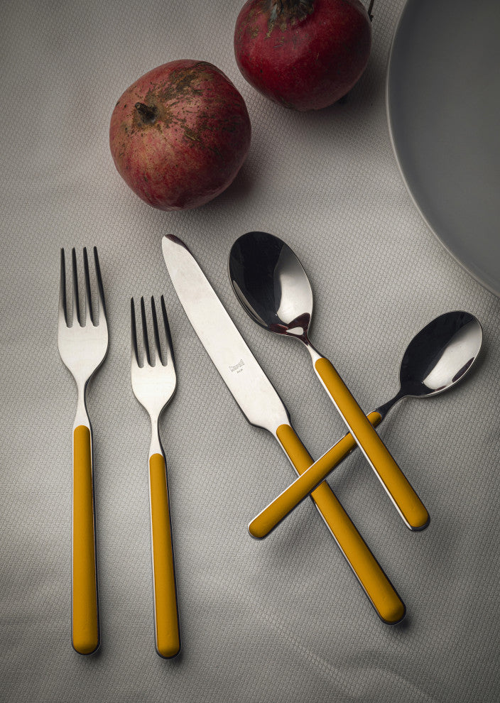 Fantasia Flatware, Mustard, 5-Piece Set